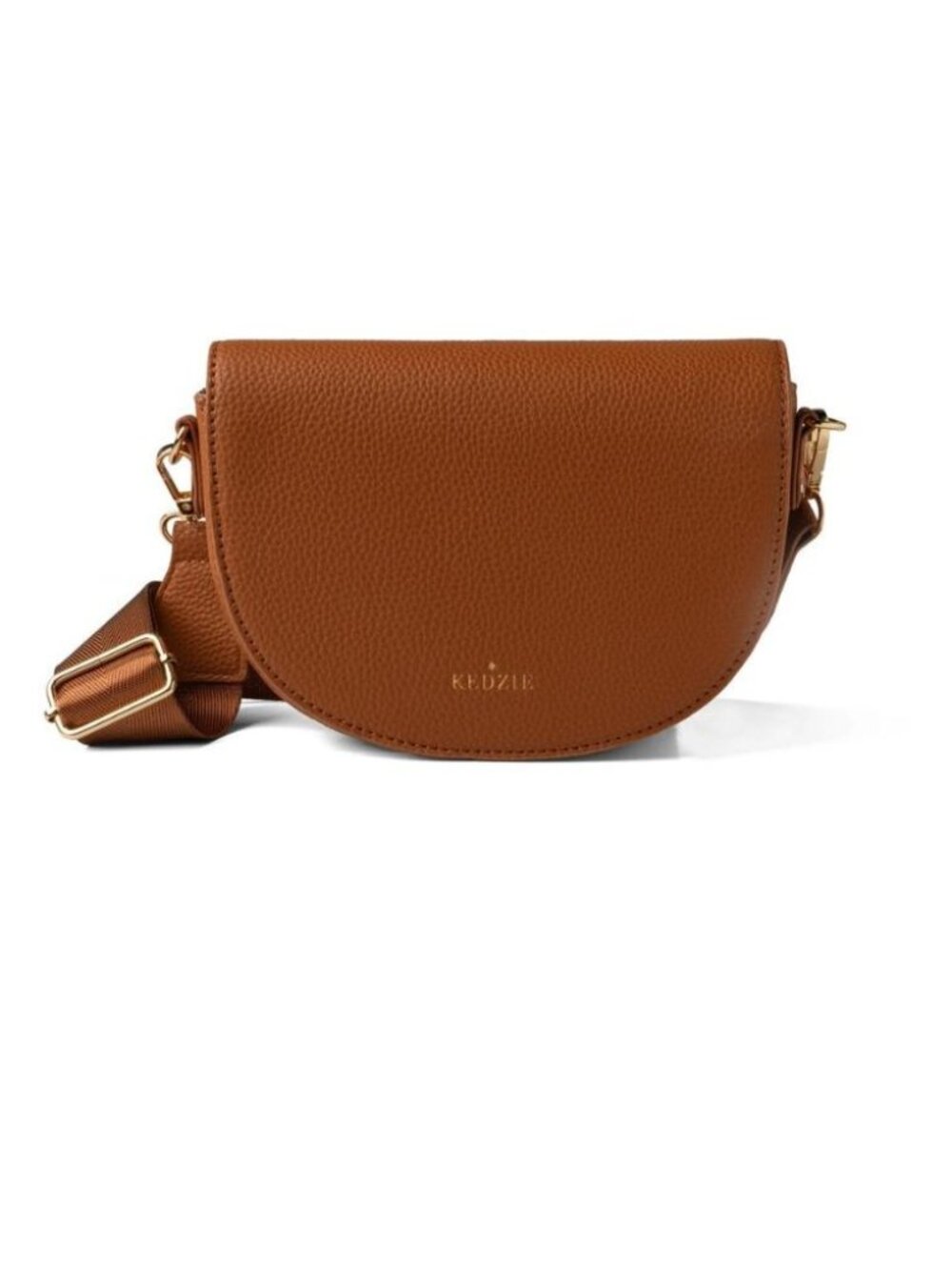 Kedzie Luna Crossbody Purse – Chestnut Vegan Leather Women's Crossbody Bag NWT